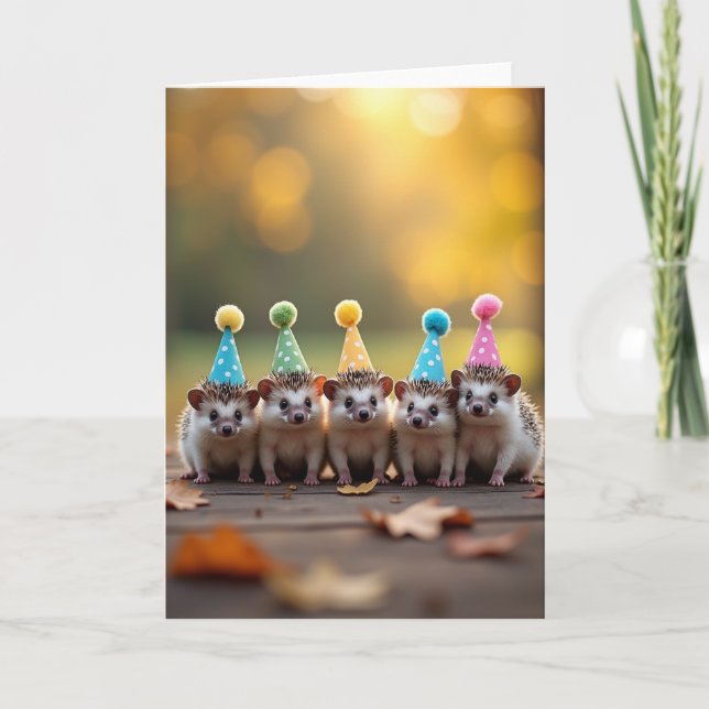 Sweet Golden Hour Animals Card (Front)