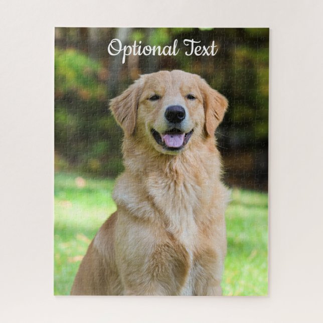 Sweet Golden Retriever Dog Jigsaw Puzzle (Vertical)