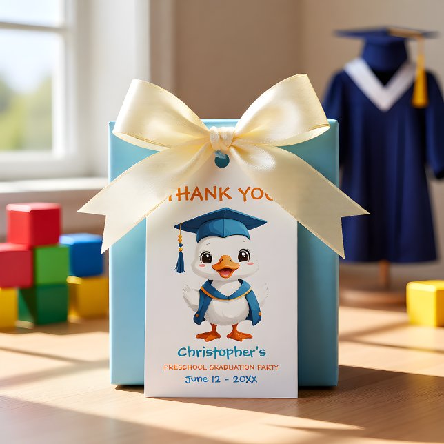 Sweet Goose Preschool Graduation Gift Tags (Creator Uploaded)