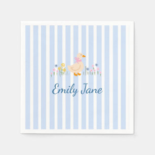 Sweet Goose Wildflower Baby Shower Christening Napkin