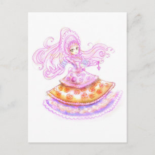 Sweet Gothic Lolita Japanese Style Harajuku Manga Postcard