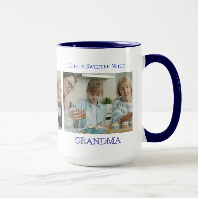 Sweet Grandma Photo Gift Mug (Right)