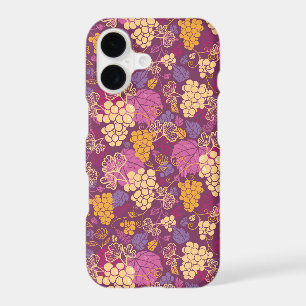 Sweet grape vines pattern background