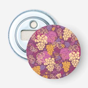 Sweet grape vines pattern background bottle opener