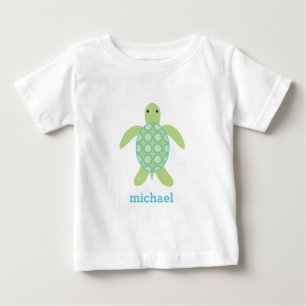 Sweet Green and Blue Baby Turtle T-Shirt