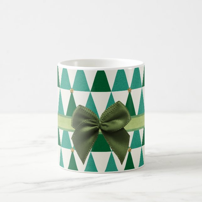 Sweet Green Sparkle Christmas Mug (Center)
