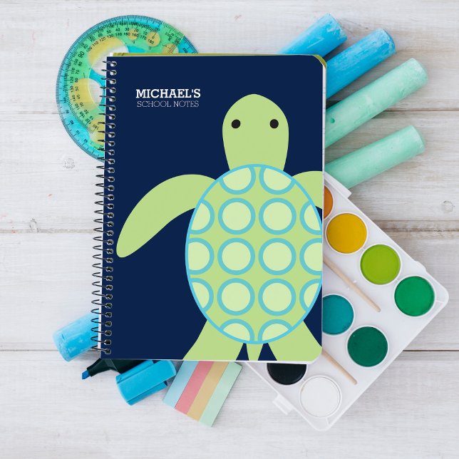 Sweet Green Turtle Spiral Notebook (Creator Uploaded)