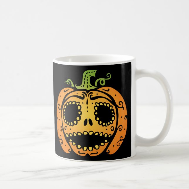 Sweet Halloween Pumpkin Face Coffee Mug (Right)