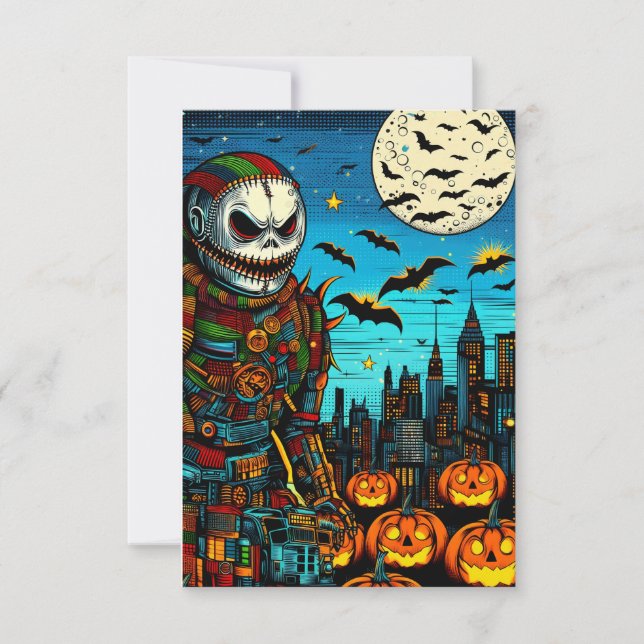 Sweet Halloween with you Thank You Card (Front)