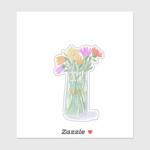 Sweet Happy Flowers +Custom Name