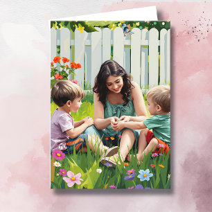 Sweet Happy Mother's Day   Mum and Kids Card
