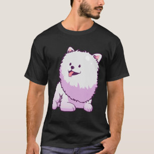 Sweet Happy Pink Pomeranian Puppy T-Shirt