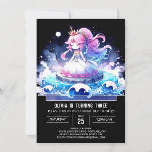 Sweet Happy Princess Birthday Invitation