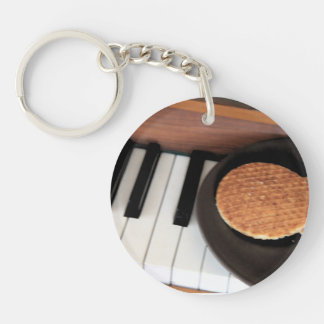 Sweet Harmony – Stroopwafel on Piano Key Holder Ke Key Ring