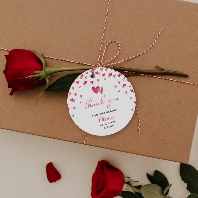 Sweet heart Baby shower Favour Tags (Creator Uploaded)