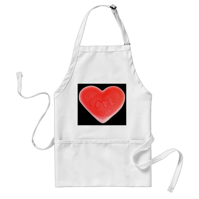 Sweet Heart Black apron (Front)