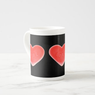 Sweet Heart Black bone china mug