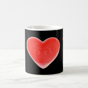 Sweet Heart Black 'I love U' mug
