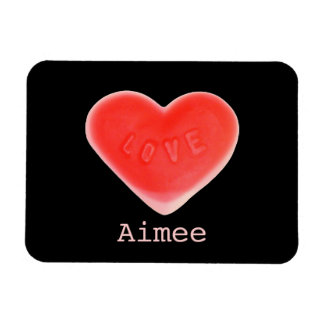 Sweet Heart Black 'Name' premium magnet