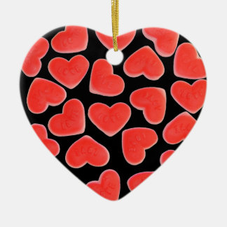 Sweet Heart Black ornament heart 2 sides