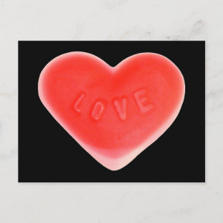 Sweet Heart Black postcard