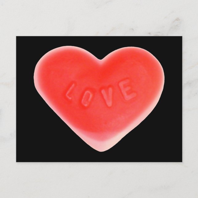 Sweet Heart Black postcard (Front)