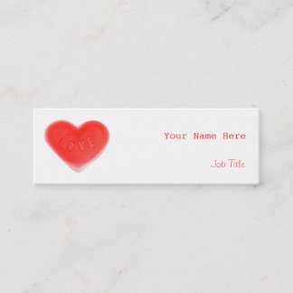 Sweet Heart business card skinny
