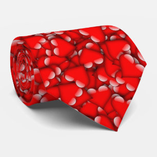 Sweet Heart Candy Pattern Valentines' Day Tie