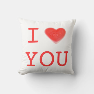 Sweet Heart 'I heart You' two sides square Cushion