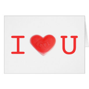 Sweet Heart 'I love U' card