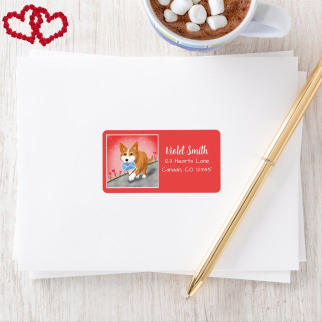 Sweet Heart Letter Delivered By Corgi Label (Creator Uploaded)