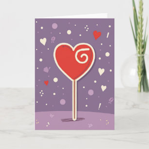 Sweet Heart Lollipop Card