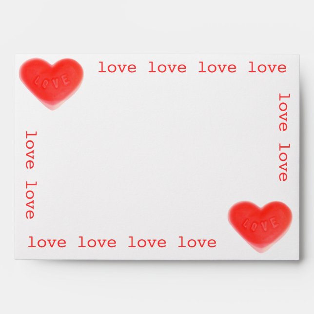 Sweet Heart 'love' envelope (Front)