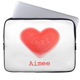 Sweet Heart 'Name' 13" laptop sleeve