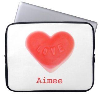 Sweet Heart 'Name' 15" laptop sleeve