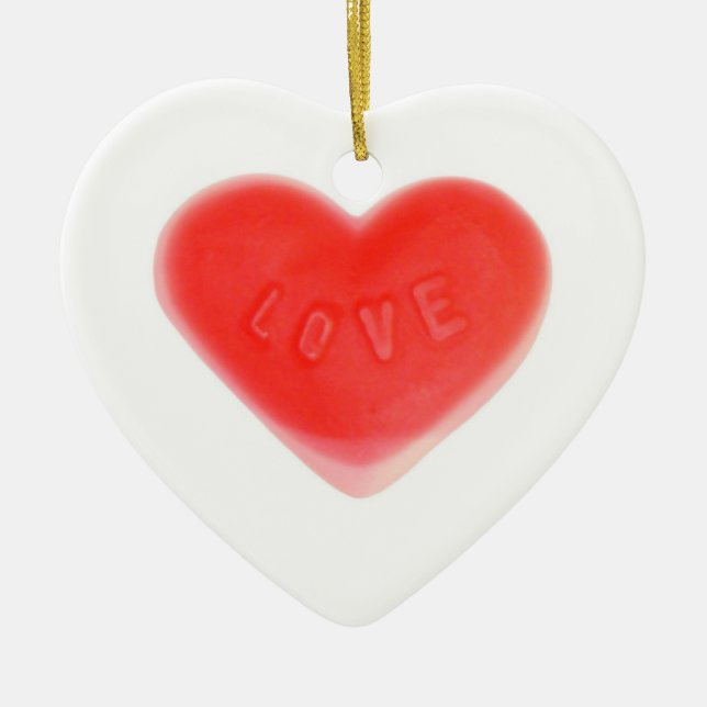 Sweet Heart 'Name & Date' ornament heart (Front)