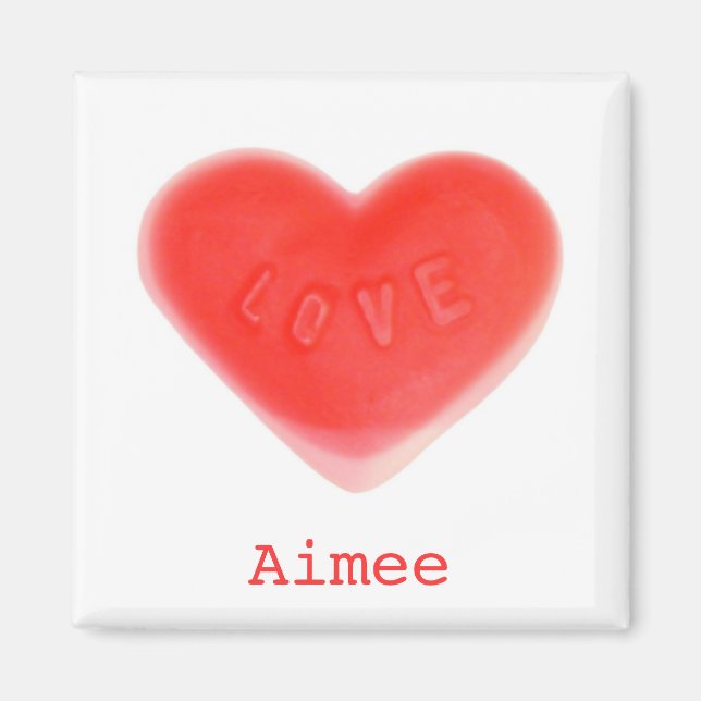 Sweet Heart 'Name' fridge magnet (Front)