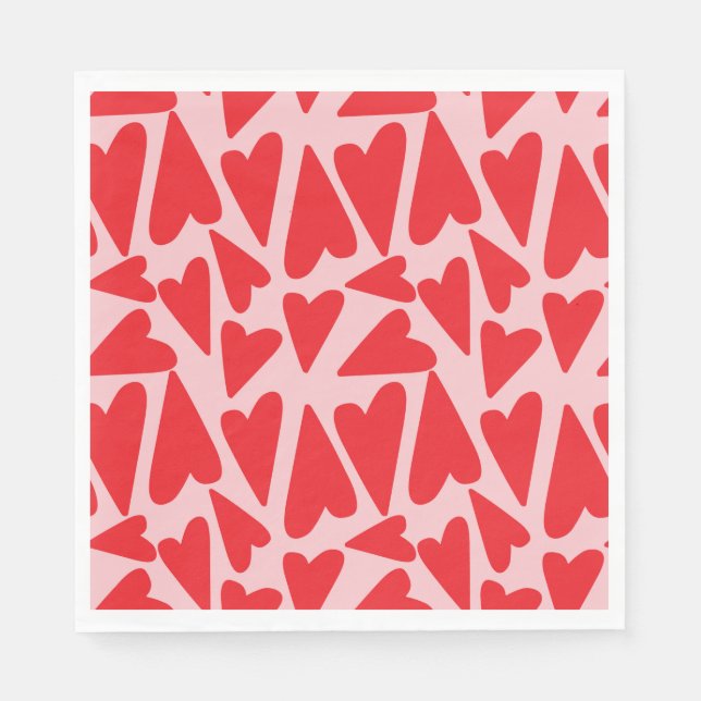 Sweet heart pattern napkins (Front)