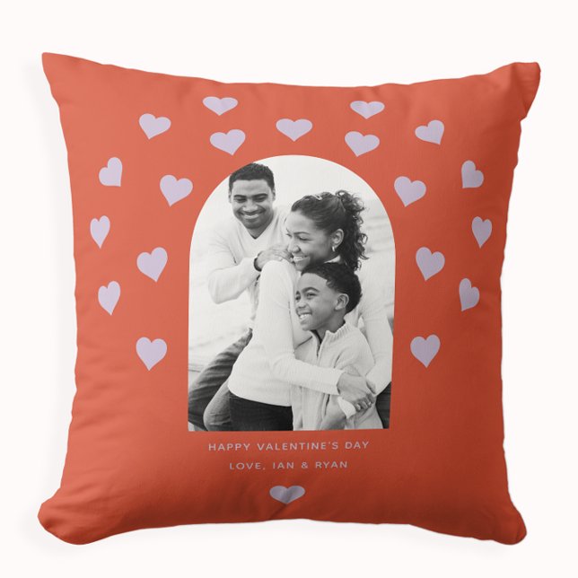 Sweet Heart Pattern Photo Valentine Gift Cushion (Creator Uploaded)