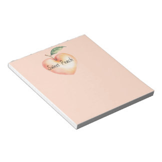 Sweet Heart Peach Notepad
