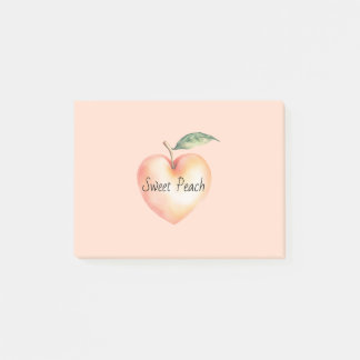 Sweet Heart Peach Post-it Notes