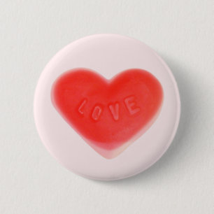 Sweet Heart Pink button round