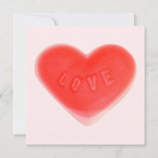 Sweet Heart Pink invitation square red back