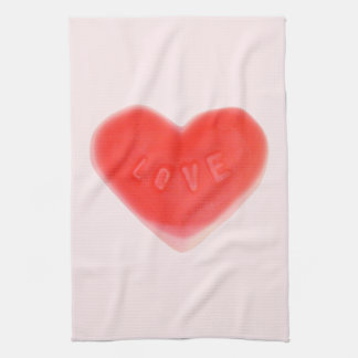 Sweet Heart Pink kitchen towel