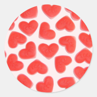 Sweet Heart Pink sticker round
