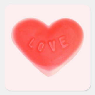 Sweet Heart Pink sticker square