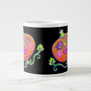 Sweet Heart Pumpkin Halloween Decor Large Coffee Mug