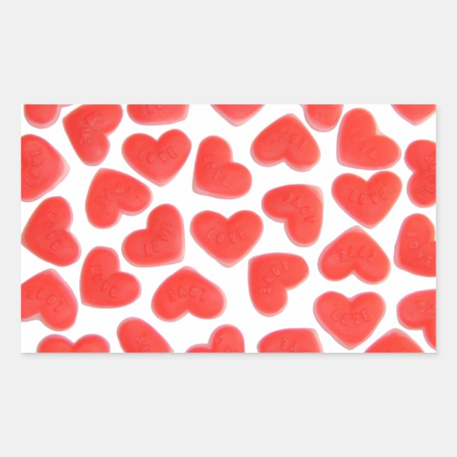 Sweet Heart sticker rectangle (Front)