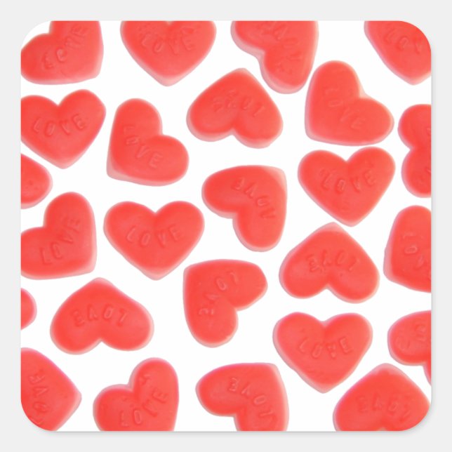 Sweet Heart sticker square (Front)