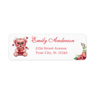 Sweet Heart Teddy Bear Pink Baby Shower 